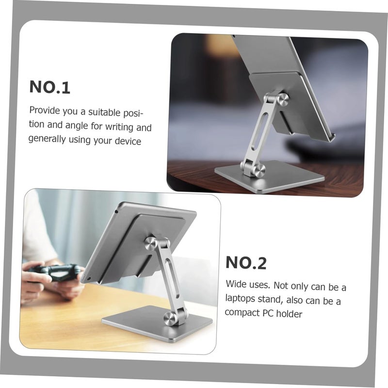 jojofuny Adjustable Folding Aluminum Tablet Stand Portable Laptop Holder Height Adjustment Suitable for Home Office Use - Image 4