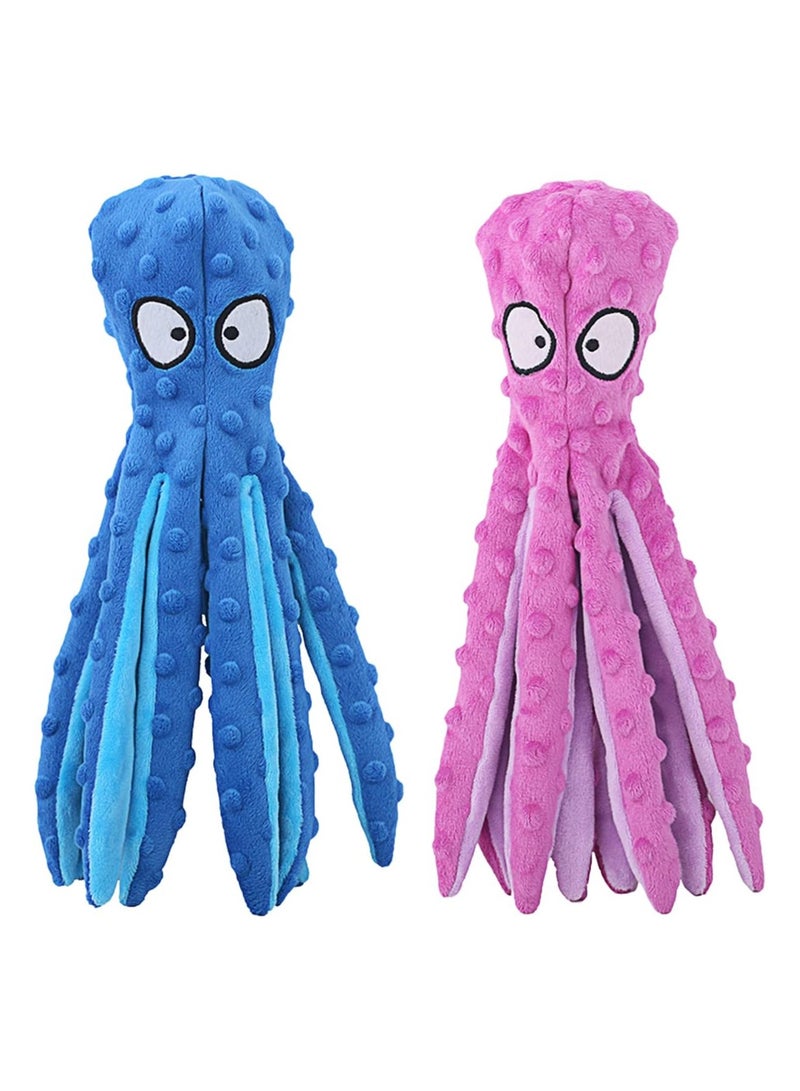 general Squeaky Dog Toys - Octopus No Stuffing Crinkle Plush Large Dog Toys to Keep Them Busy for Puppy Teething Chewing, Pet Supplies for Small, Medium, and Large Breeds, 2 Pack - Image 1