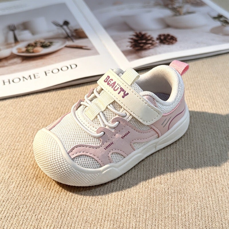 Mesh Sneakers Lightweight Flexible Sole Walking Shoes For Kids Indoor And Outdoor Activities - Image 1