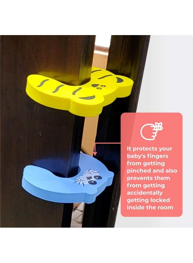 BABYSAFEHOUSE Finger Pinch Door Guard For Baby Safety (Animal Shape Pack Of 20) Door Stopper For Protection From Door Slamming & Accidental Door Lock - Image 5
