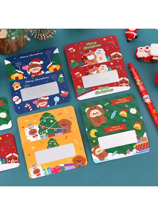 80 Christmas Scratch Cards With Golden Tickets Reveal Hidden Messages For Holiday Party Gifts - Image 3