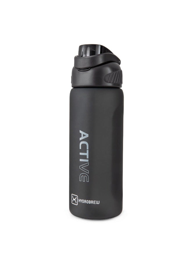 HYDROBREW Sip Switch Tritan Water Bottle 1000ml Leakproof, BPA Free, Straw & Spout Lid- Carbon - Image 1