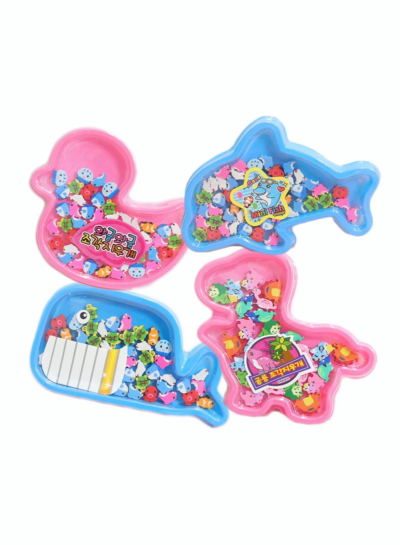 Adroable Animal Mini Erasers Pack for Kids Fun School Supplies Suitable Gift for Students - Image 1