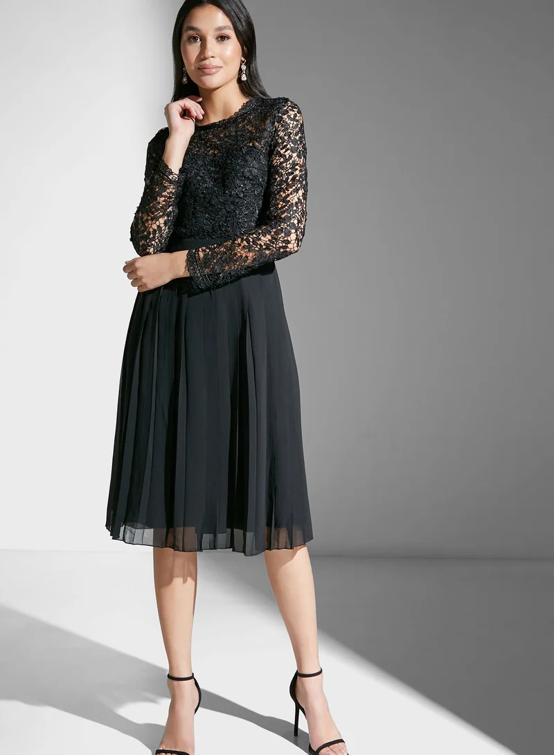 Chi-Chi London Lace Detail Dress
