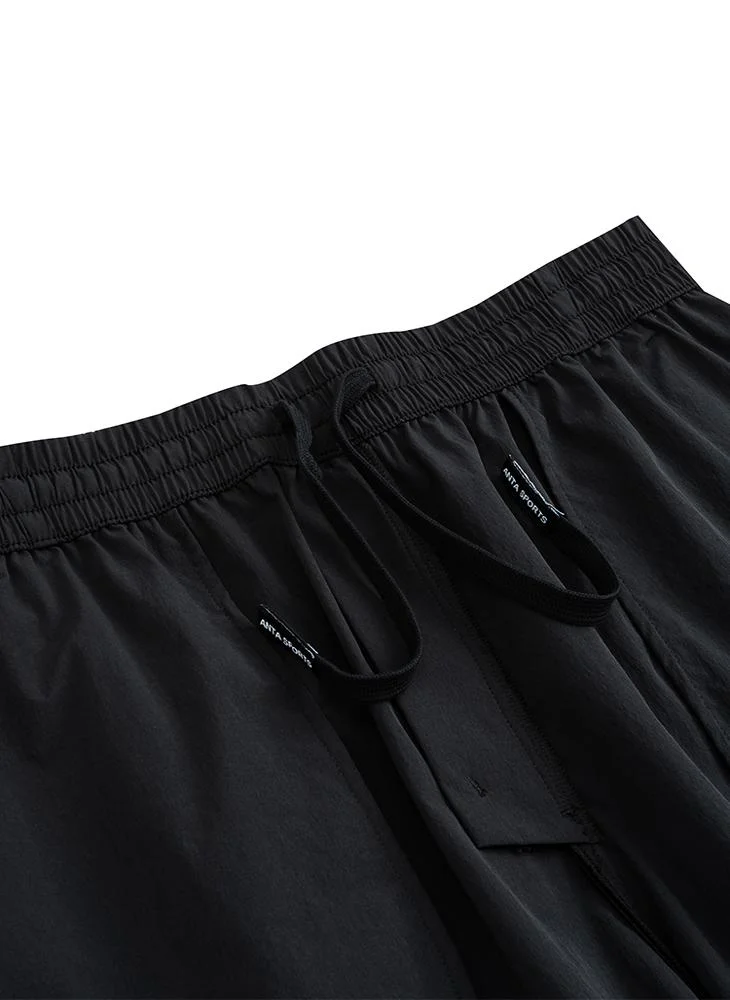 Anta Black Men’s IceSkin Woven Shorts - Classic Culture Series for Men | Best Price UAE