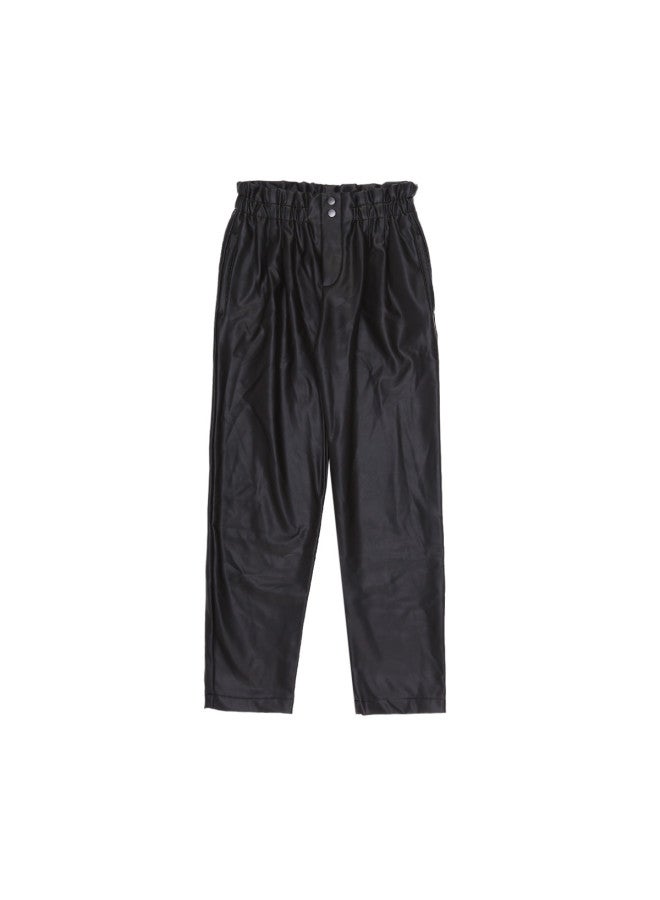 Zara Trendy And Avant-garde Casual Leather Pants For Kids - Image 2