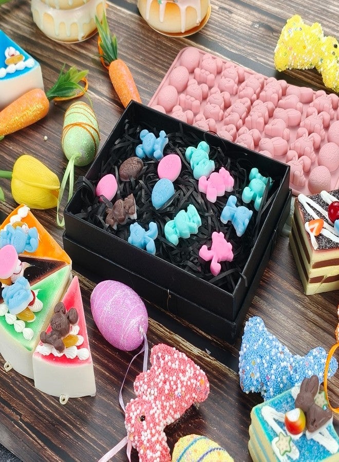 ANSEE Easter Silicone Molds, 2Pack 27 Cavity Bunny Egg Shapes Non-stick Mini Silicone Mold for DIY Baking Gummy, Candy, Chocolate, Cookie, Jelly, Pet Dog Treats - Image 5