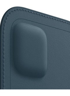 Magsafe Apple Leather Sleeve with MagSafe (for iPhone 12 Pro Max) - Baltic Blue  - Image 3
