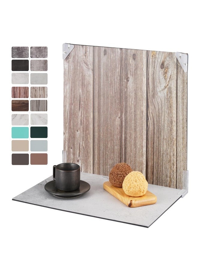 Meking Product Photography Backdrops Kit for Food Photography - 9 Double-Sided Background Paper with 18 Patterns - Image 1