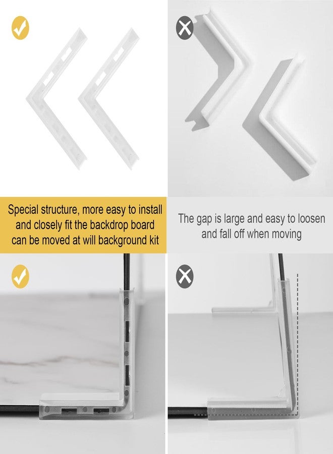 Meking Product Photography Backdrops Kit for Food Photography - 9 Double-Sided Background Paper with 18 Patterns - Image 5
