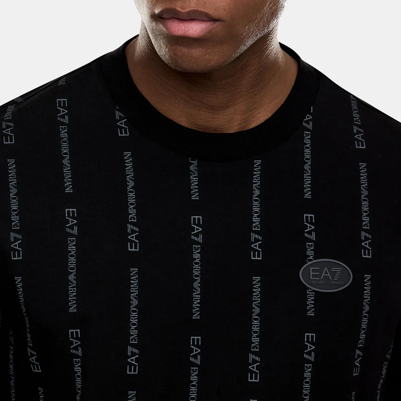 EA7 Emporio Armani Black Men's Graphic Series T-Shirt for Men | Best Price UAE