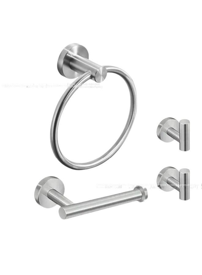 Bluejw Bathroom Suit Stainless Steel Suit Bathroom Hardware Pendant Full Set Of Hooks Towel Bar Round Tube Suit In Stock - Image 1