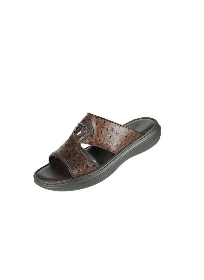 barjeel uno 008-3604 Barjeel Uno Mens Arabic Sandals 21410-60 Coffee