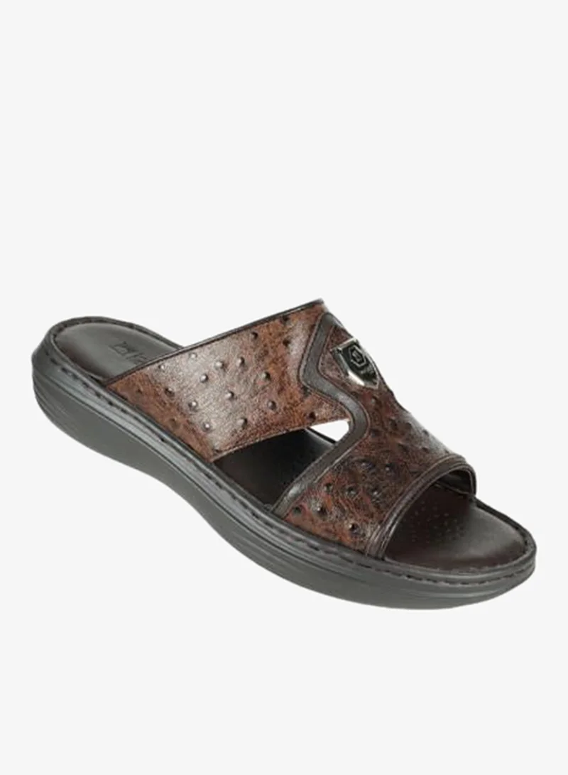 barjeel uno 008-3604 Barjeel Uno Mens Arabic Sandals 21410-60 Coffee