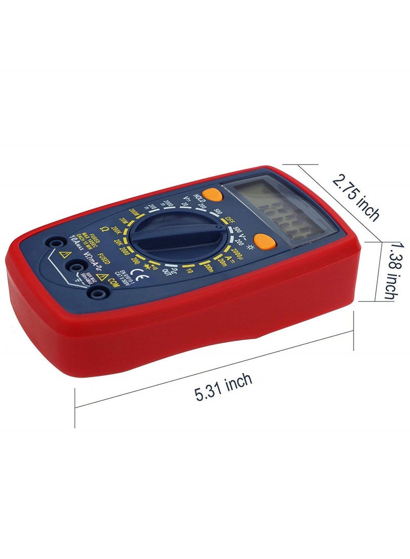 SYOSI Multimeter Tester, 2000 Counts Digital Multimeter, Smart Digital Voltage Tester with DC/AC Voltmeter & Ohm Volt Amp Meter for Measuring Voltage, Current, Resistance, Tests Live Wire, Continuity