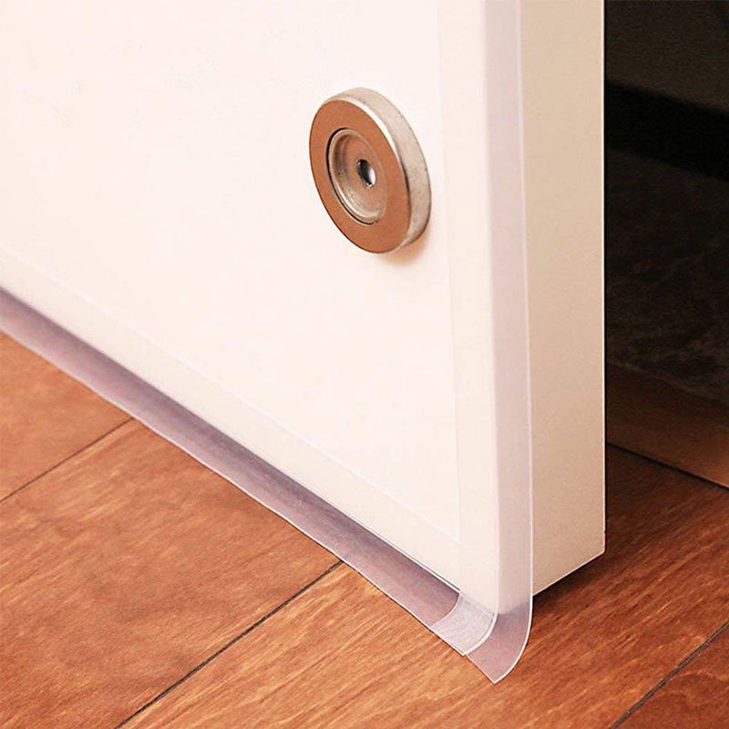 Praxon Praxon Silicone Door and Window Sealing Tapes Transparent Door Strips Door Weather Seal Bottom Door Seal Rubber Door Tape for InsectsSound Proof and Stop air 3 Meter  - Image 2