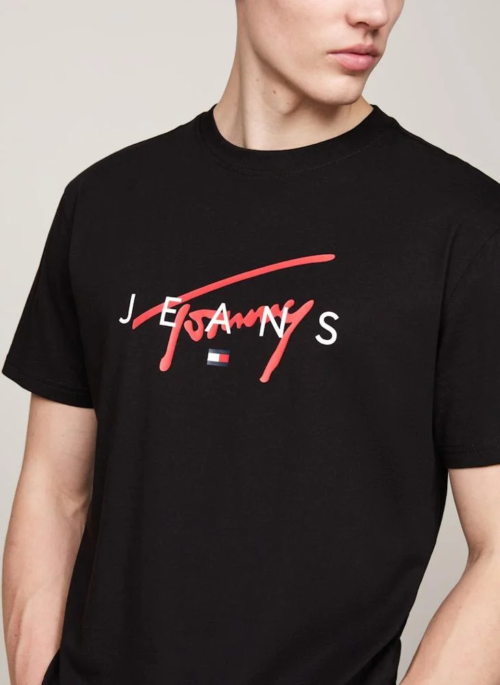 تومي جينز Logo Print T-Shirt