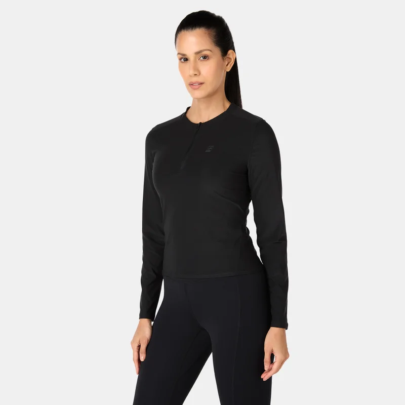 Nike Black Women's NikeCourt Advantage Dri-FIT Mid-Layer Tennis Top for Women | Best Price UAE
