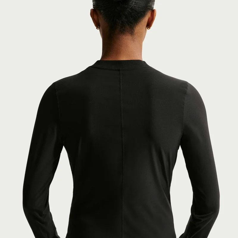 Nike Black Women's NikeCourt Advantage Dri-FIT Mid-Layer Tennis Top for Women | Best Price UAE
