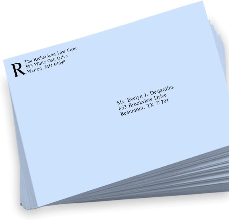 LUXPaper 9 x 12 Booklet Envelopes | Baby Blue | 80lb. Text | 50 Qty - Image 3