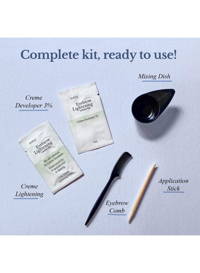 Godefroy Eyebrow Color Lightening Crème Single Use Application Kit - Image 5