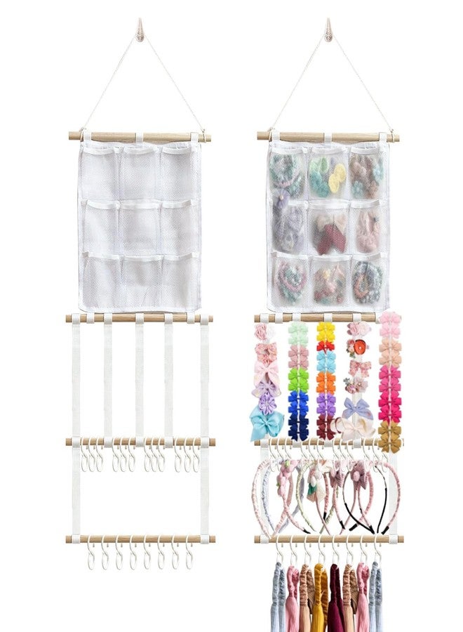 LEHSGY حامل رباط الرأس LEHSGY منظم bows للشعر للفتيات، حامل bows بسعة كبيرة، منظم ملحقات الشعر للتعليق على الحائط لغرفة الأطفال الفتيات، ديكور غرفة الأطفال - Image 1