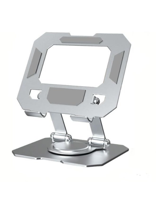 360° Rotating Foldable Tablet Stand for Desk – Adjustable Angle and Height – Aluminum Alloy Base – Compatible with Phones and Tablets up to 12 Inch - Image 1