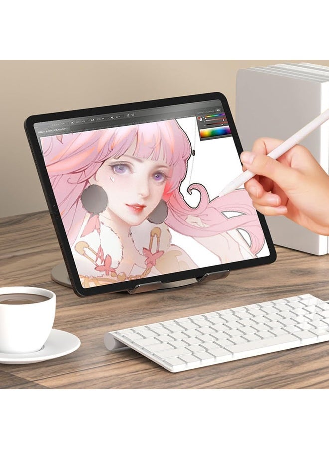 360° Rotating Foldable Tablet Stand for Desk – Adjustable Angle and Height – Aluminum Alloy Base – Compatible with Phones and Tablets up to 12 Inch - Image 4