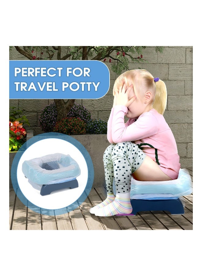 50 Disposable Potty Bags for Portable Toilets Universal Liners with Drawstring 17x19 Ideal for Kids Adults and Pets Outdoors - Image 5