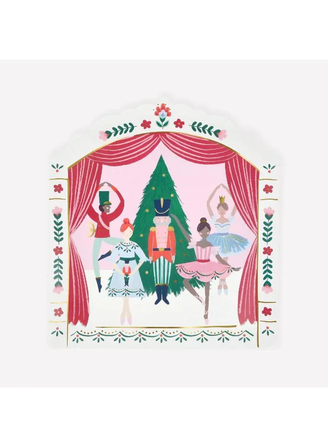 Meri Meri  Nutcracker Ballet Stage Plates  | Best Price UAE
