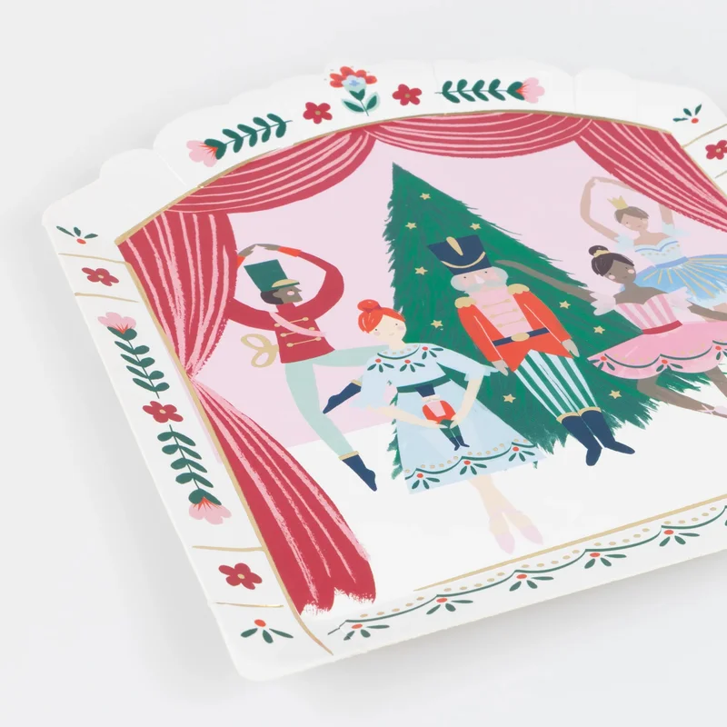 Meri Meri  Nutcracker Ballet Stage Plates  | Best Price UAE