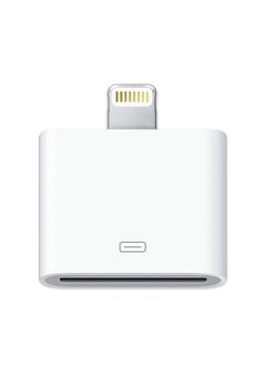 Lightning Adapter To 30 Pin Dock Connector For Apple iPhone White