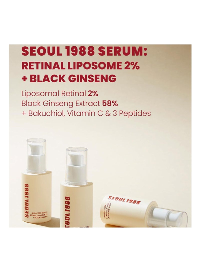 مجموعة مكافحة التجاعيد: سيروم SEOUL 1988: ريتينال ليبوسوم 2% + الجينسنغ الأسود، 30 مل/1.01 أونصة سائلة، كريم SEOUL 1988: ريتينال ليبوسوم 1% + الأرز المخمر، 50 مل/1.69 أونصة سائلة. - Image 4
