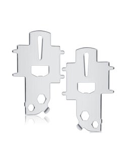 Excefore 2 Pcs Deck Fill Plate Key, Stainless Steel Deck Tool Key, Boat Gas Cap Key for Fuel Tank Water Waste Fill, Suitable for Fuel Water Tank  - Image 1