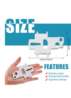 Excefore 2 Pcs Deck Fill Plate Key, Stainless Steel Deck Tool Key, Boat Gas Cap Key for Fuel Tank Water Waste Fill, Suitable for Fuel Water Tank  - Image 2