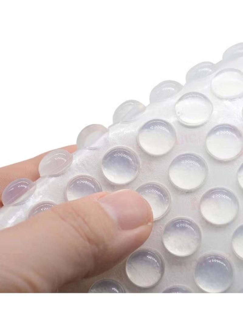 100 Pcs Adhesive Bumper Pads Clear Rubber Feet Self Stick Bumpers Sound Dampening Door Cabinet Buffer for Drawers Table Laptop Cutting Boards - Image 1