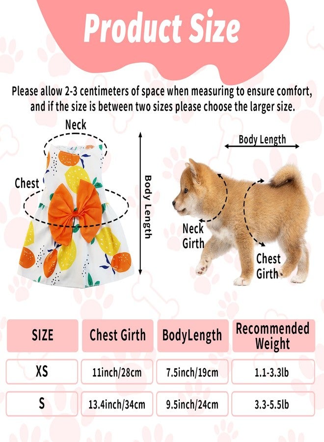 Sdfvsdg 5 Pcs Dog Dresses Floral Puppy Cat Pet Dresses Dog Bowknot Dresses for Small Dogs Girls Puppy Summer Floral Skirts Outfits Cute Princess Pet Dress for Female Yorkie Cats Dogs Pets - Image 2