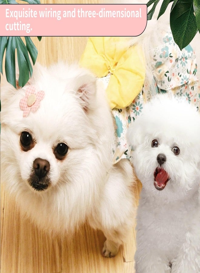 Sdfvsdg 5 Pcs Dog Dresses Floral Puppy Cat Pet Dresses Dog Bowknot Dresses for Small Dogs Girls Puppy Summer Floral Skirts Outfits Cute Princess Pet Dress for Female Yorkie Cats Dogs Pets - Image 5