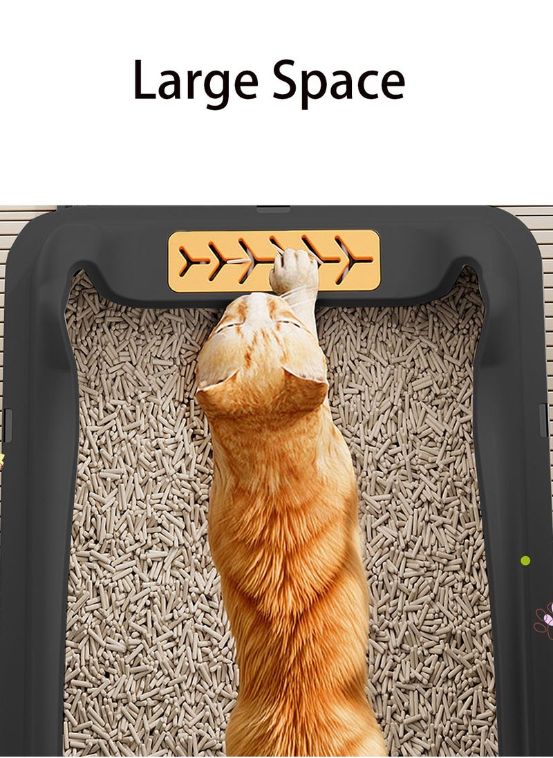 Kidle - Stainless Steel Cat Litter Box Metal Cat Litter Box Tray with High Wall Sides Easy to Clean - Image 1