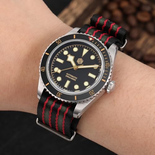 watchdives Nylon Watch Band 18mm 20mm 22mm Multicolor Replacement Watch Straps for Men Women (Black Red Green, 20mm) - Image 4