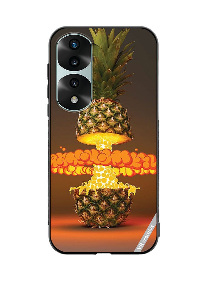 VR CREATIVE Protective Case Cover For Honor 70 Pro plus Fire Pineapple Design Multicolour - Image 1