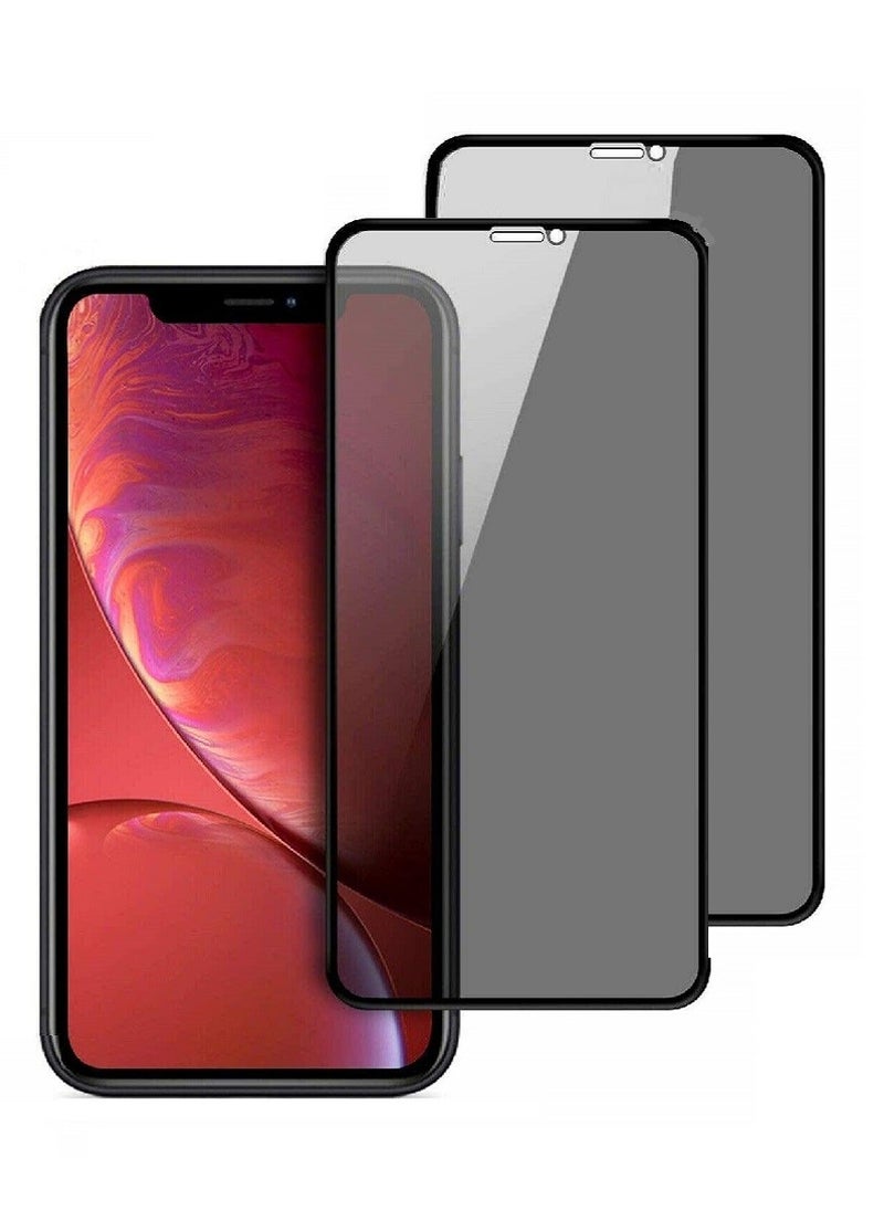 we3 2 Pieces Tempered Glass Screen Protector Anti-Spy Privacy Designed For iPhone XS Max Full Glue Edge to Edge Full Screen Coverage And Bubble Free - Image 1