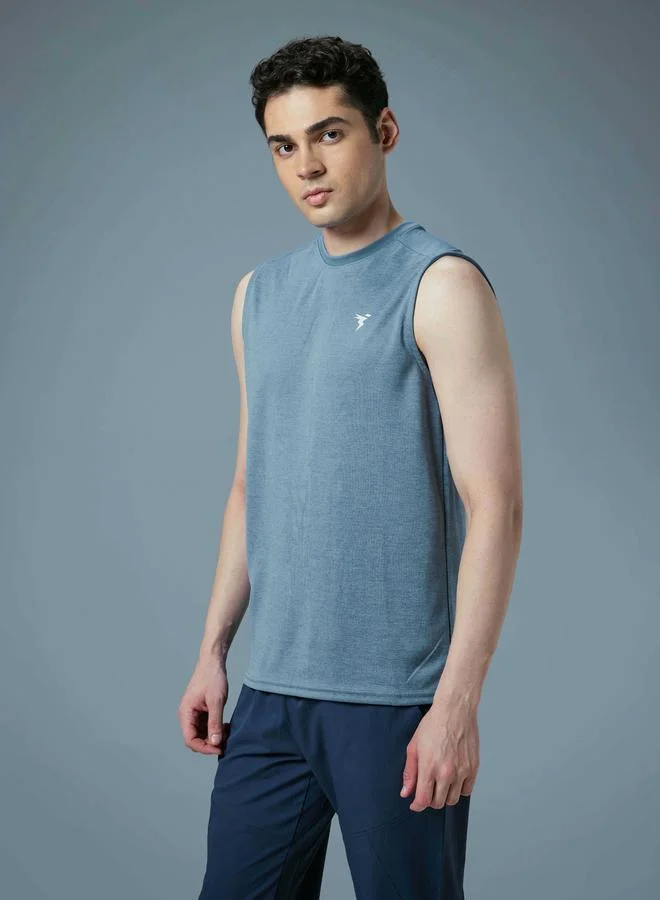 تكنوسبورت Technosport Men Melange Slim Fit Sports Innerwear Vest