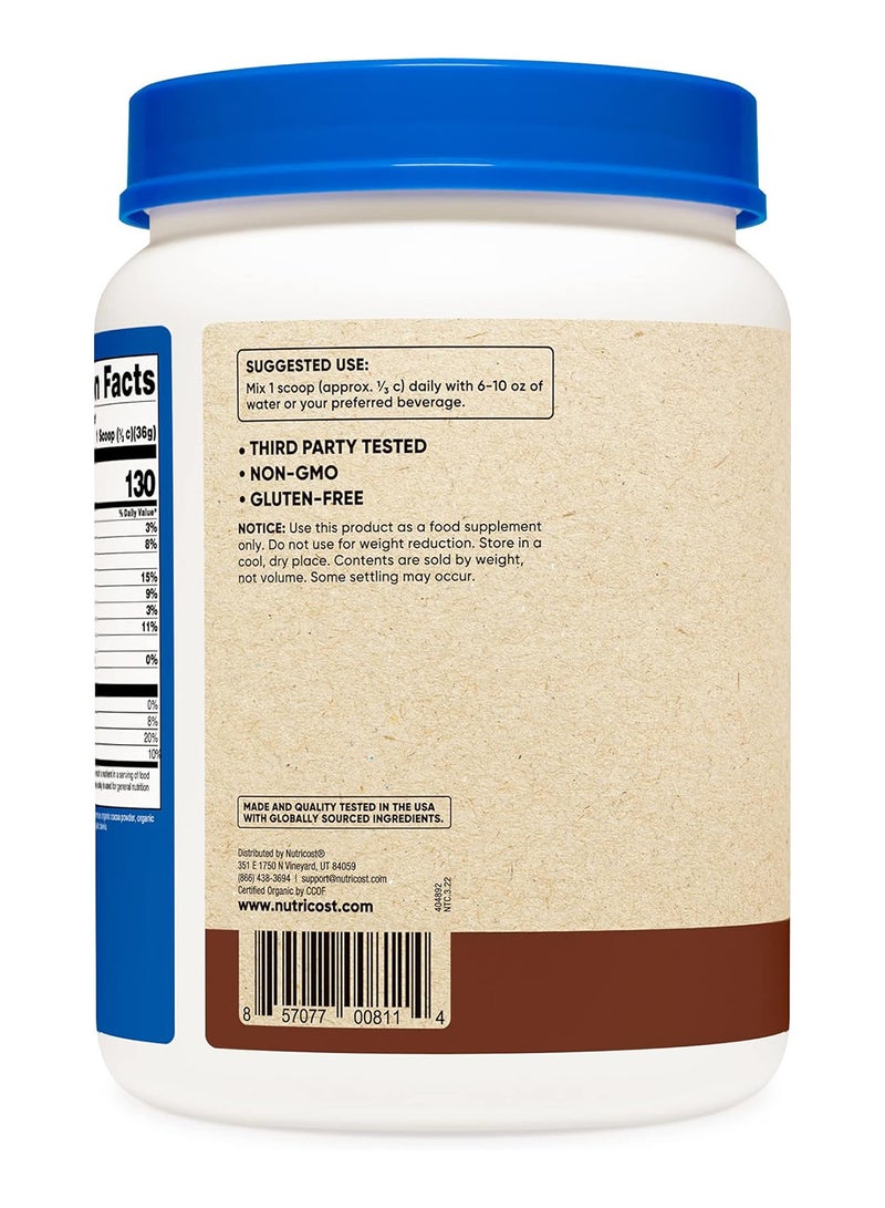 Nutricost Organic Whey Protein Powder Chocolate 1 Lb - Image 4