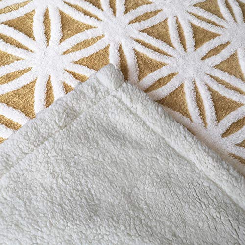 LOMAO Sherpa Fleece Blanket Fuzzy Soft Throw Blanket Dual Sided Blanket for Couch Sofa Bed (Yellow, 71''x80'') - Image 4