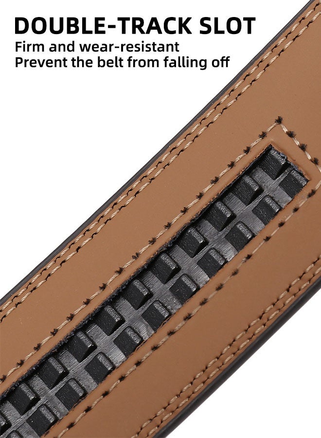حزام رجالي مزود بسقاطة، حزام بديل بدون مشبك، بطول 35 مم فقط، قابل للاستبدال بإبزيم بطول 40 مم (أسود)