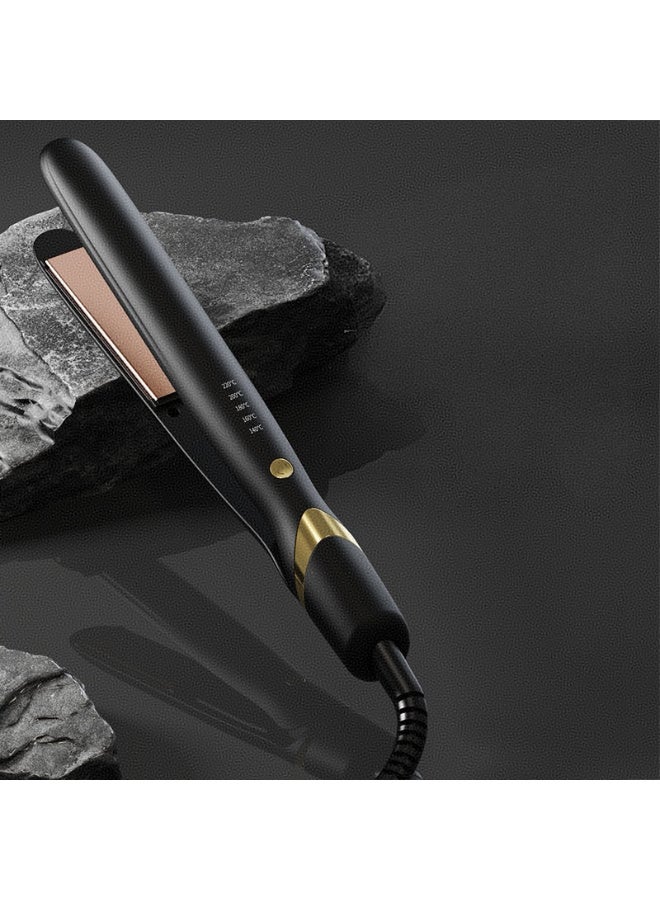 Kawkab 2-in-1 Ceramic Flat Iron & Curling Wand - 5 Heat Settings. Straightening iron and curling wand in one. Perfect for bangs styling. Dual-function 2-in-1 ceramic negative ion hair care. Ceramic essential oil hair care. Features heat-resistant silicone. Reduces frizz for shinier, smoother hair. - Image 2