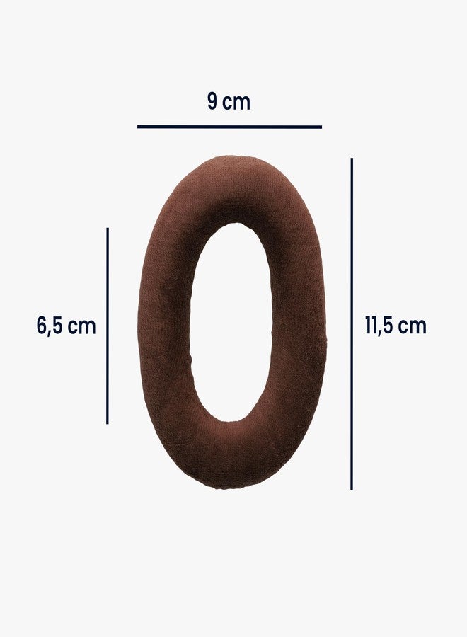 kwmobile وسادة أذن kwmobile 2X متوافقة مع Sennheiser HD515 / HD555 / HD595 / HD518 - وسادة استبدال من الفيلور لسماعات الرأس - بني - Image 4