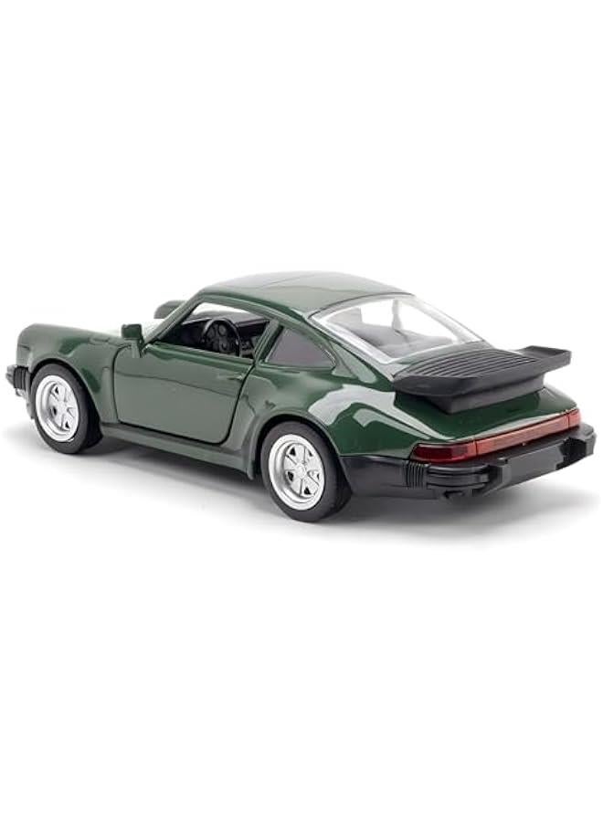 سيارات لعبة بورش 911 توربو 1978 نماذج سيارات مصبوبة بمقياس 1/36، ألعاب سيارات قابلة للسحب، هدايا ألعاب سيارات للأطفال من سن 3 إلى 5 سنوات، باللون الأخضر - Image 4