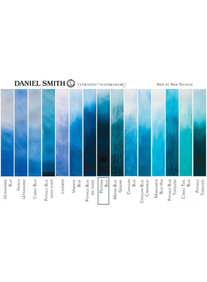 DANIEL SMITH Extra Fine Watercolor 15ml Paint Tube, Prussian Blue, 0.5 Fl Oz (Pack of 1) - Image 3